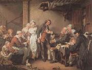Jean Baptiste Greuze L'Accordee du Village (mk08) oil painting